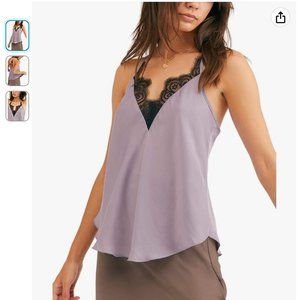 🌟VALENTINE'S DAY Free People - Women's Starlight Lace Ruffled Cami (Medium)